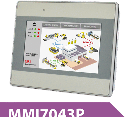Pupitre tactile industriel MMI7043P de KEP France