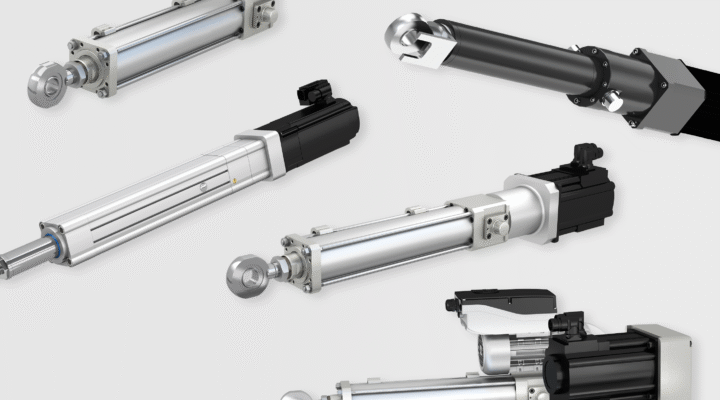 Gamme de vérins électriques à vis à rouleaux d’Ewellix (CASM-100, LEMC et SRSA) : Performance, précision et forte charge.