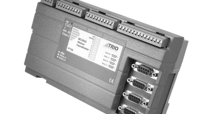 Contrôleur multi-axes ou carte d’axes MC206X de Trio Motion