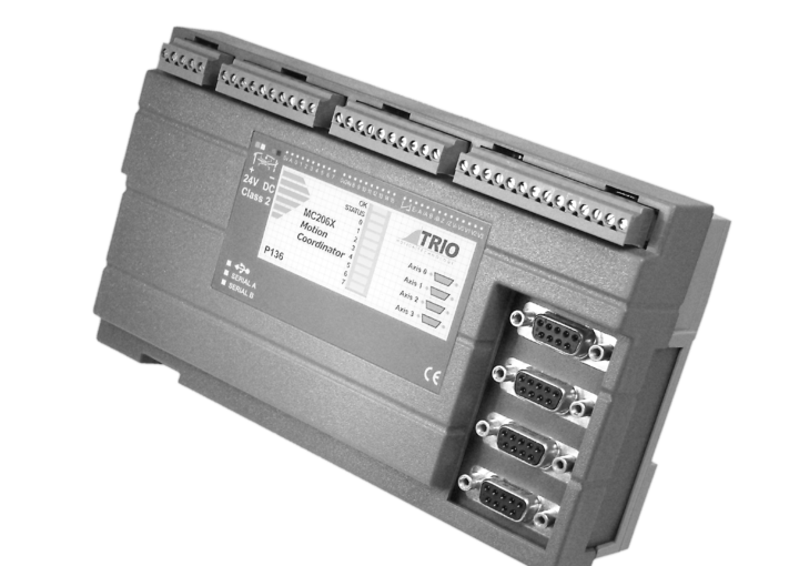 Contrôleur multi-axes ou carte d’axes MC206X de Trio Motion