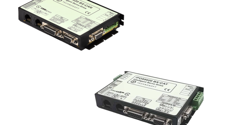 Micro-variateurs intelligents iPOS8020 BX-CAN et iPOS8020 BX-CAT de Technosoft